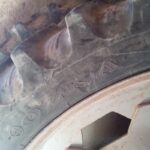 لاستیک تراکتور کارکرده روی رینگ